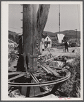 Part of a derrick at the Wells-Lemson quarry.