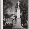 Tunbridge, Vermont. Monument and a church.