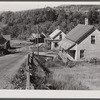 Houses on the outskirts of Montgomery Center, Vermont.