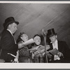 The quartet sings a selection at an old-fashioned musical at the "World's Fair" in Tunbridge, Vermont.