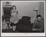 Mr. and Mrs. Leo Longamore, formerly from the Pine Camp expansion area now living on a New York defense relocation farm, near Mexico, New York.