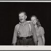 Mr. Albert Brissant and his niece, who are still living in the Pine Camp relocation area near Evans Mills, New York. They have an antique shop here which they have sold out and are now looking for a new farm.