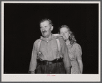 Mr. Albert Brissant and his niece, who are still living in the Pine Camp relocation area near Evans Mills, New York. They have an antique shop here which they have sold out and are now looking for a new farm.