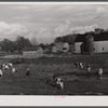 The new New York relocation corporation farm of Mr. Dan Sampson who moved out of the Pine Camp expansion area in August, near South Rutland, New York.