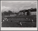 The new New York relocation corporation farm of Mr. Dan Sampson who moved out of the Pine Camp expansion area in August, near South Rutland, New York.
