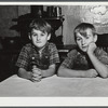 Two of the children of William Gaynor, FSA (Farm Security Administration) dairy farmer near Fairfield, Vermont.