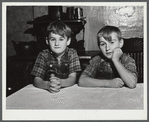 Two of the children of William Gaynor, FSA (Farm Security Administration) dairy farmer near Fairfield, Vermont.