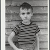 One of the Gaynor children on their farm near Fairfield, Vermont.