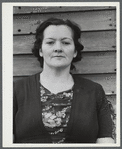 Mrs. William Gaynor, wife of FSA (Farm Security Administration) dairy farmer, on her farm near Fairfield, Vermont.
