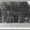 Visitors at the antique house at the World's Fair at Tunbridge, Vermont.