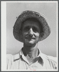 A Vermonter who was working at the old cider exhibit at the Tunbridge Fair. Tunbridge, Vermont.