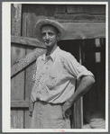 A Vermonter who was working at the old cider exhibit at the Tunbridge Fair. Tunbridge, Vermont.