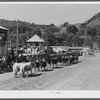 Prize-winning cattle in the parade at the World's Fair at Tunbridge, Vermont.