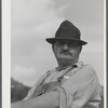 Vermont farmer whose team of horses won the weight-pulling contest at the World's Fair. Tunbridge, Vermont.