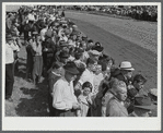 Spectators at parade at the World's Fair. Tunbridge Vermont.