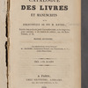 Catalogue des livres et manuscrits de la bibliothèque de feu M. Raetzel 