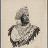 Ink drawing of Ira Aldridge