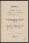 Library of William C. Bolivar, Philadelphia, Pennsylvania