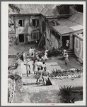 Christiansted, Saint Croix, Virgin Islands. Changing classes at the Christiansted high school.