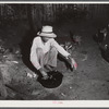 French village, a small settlement on Saint Thomas Island, Virgin Islands. French fisherman preparing a supper of fried fish at his home.