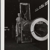 Sheffield, Alabama. Reynolds Alloys Company. Specially constructed dollies carry aluminum rolls around the plant.