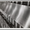 Sheffield, Alabama. Reynolds Alloys Company. Sheet of aluminum which has just been rolled from the hot mill.