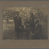 James Stephens, Dr. C.P. McClendon, John E. Bruce and Arthur Schomburg at a gathering