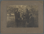 James Stephens, Dr. C.P. McClendon, John E. Bruce and Arthur Schomburg at a gathering