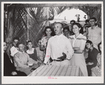 Corozal, Puerto Rico (vicinity). Ecequiel Irene, FSA (Farm Security Administration) Tenant Purchase borrower, making a speech on the FSA (Farm Security Administration) program at the FSA (Farm Security Administration) celebration at his farm.