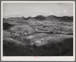 Corozal, Puerto Rico (vicinity). Small farms in the hills.