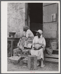 Christiansted, Saint Croix Island, Virgin Islands (vicinity). Old Negro women who live in one of the slum villages which at one time used to be slave quarters.