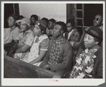 Union Point, Greene County, Georgia. Community sing in the Negro church.