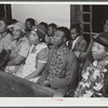 Union Point, Greene County, Georgia. Community sing in the Negro church.