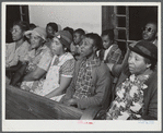 Union Point, Greene County, Georgia. Community sing in the Negro church.