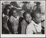 Siloam, Greene County, Georgia. Singing class in a Negro school.