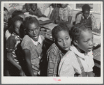 Siloam, Greene County, Georgia. Singing class in a Negro school.