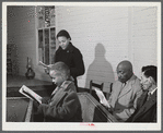 Boyd Jones attends Sunday school in Moses Chapel, Greene County, Georgia.