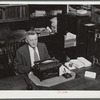 Dr. T. Rice, county Historian at work in his office Greensboro, Greene County, Georgia.