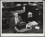Dr. T. Rice, county Historian at work in his office Greensboro, Greene County, Georgia.