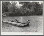 Parks Ferry across the Oconee River is still running, Greene County, Georgia.