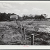 Fence recently built by FSA (Farm Security Administration) on a farm near Carey Station, Greene County, Georgia.