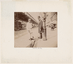 Policeman & street sweeper.