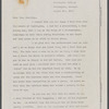 Letter from Martha Graham to Elizabeth Sprague Coolidge