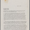 Letter from Elizabeth Sprague Coolidge to Martha Graham