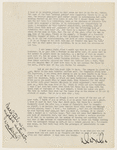 Letter from Martha Graham to David Zellmer