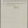 Letter from Martha Graham to Geordie Graham