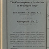 American Negro monographs