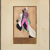 Soldier with white cloak with black accents and pink pants