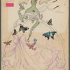 Betty Knox - Lady in full gown with butterflies