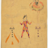 Carnival characters - Harlequin and four others